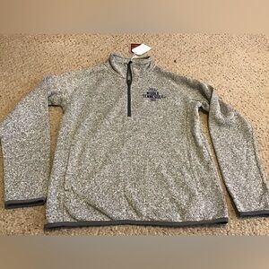 LEAGUE 1991 MENS S MIDDLE TENNESSEE STATE PULLOVER SWEATSHIRT 3/4 ZIP GREY NWT